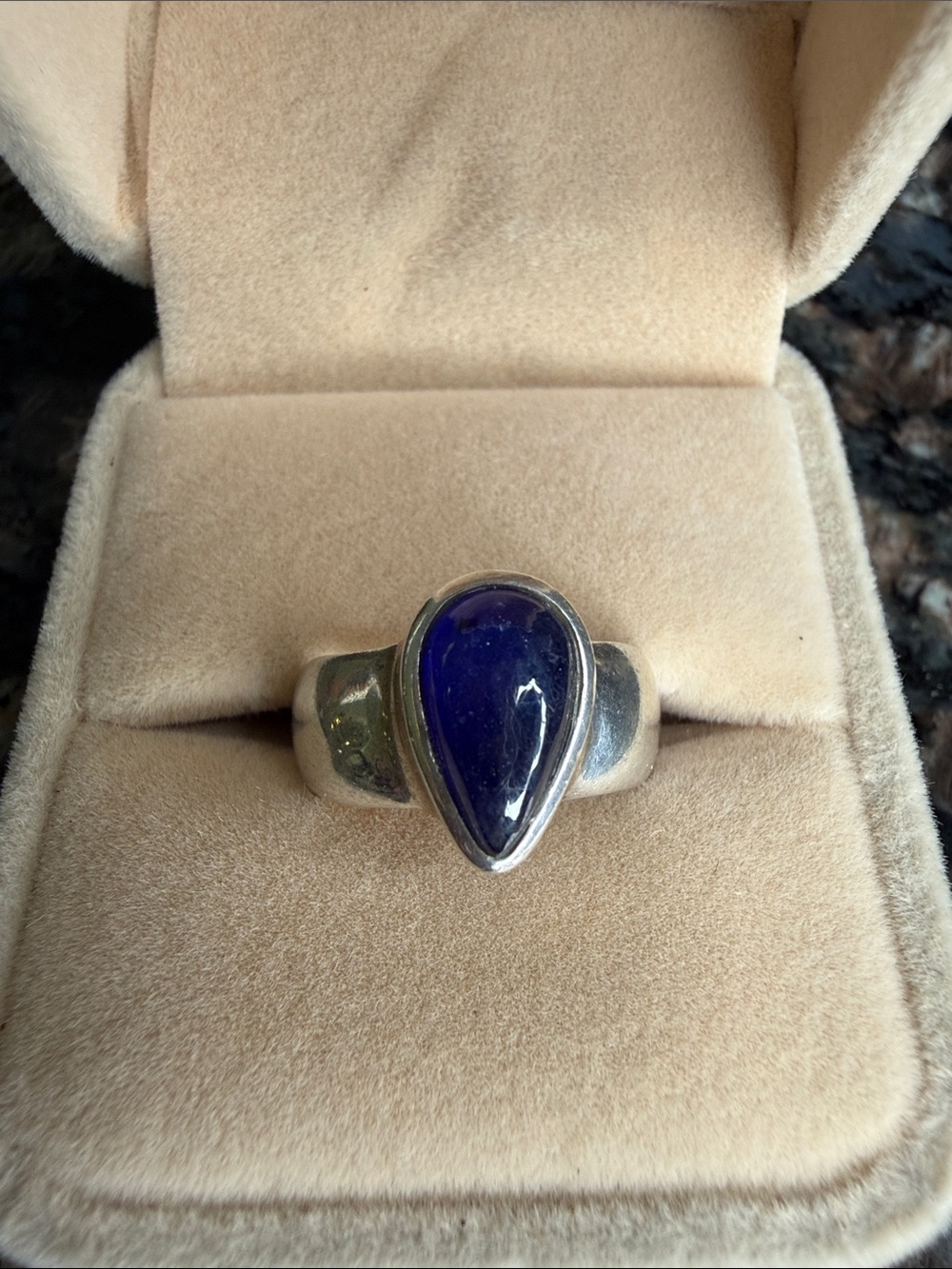 Sterling Silver Sapphire Ring